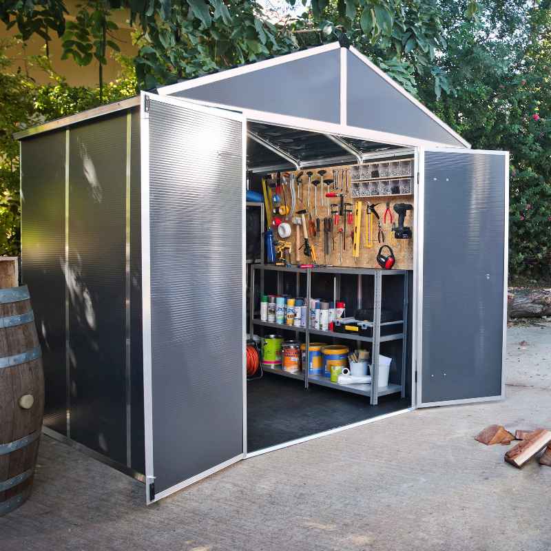 Canopia by Palram Rubicon Storage Shed Main Display View