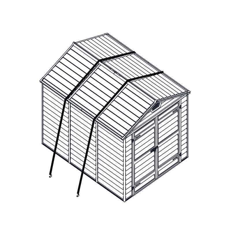 palram canopia Anchor Kit Greenhouses Sheds Shed Drawing