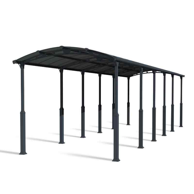 palram canopia Arcadia Alpine Carport 12x42 Cutout