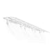 palram canopia Bordeaux Awning 22x5 White Clear Cutout