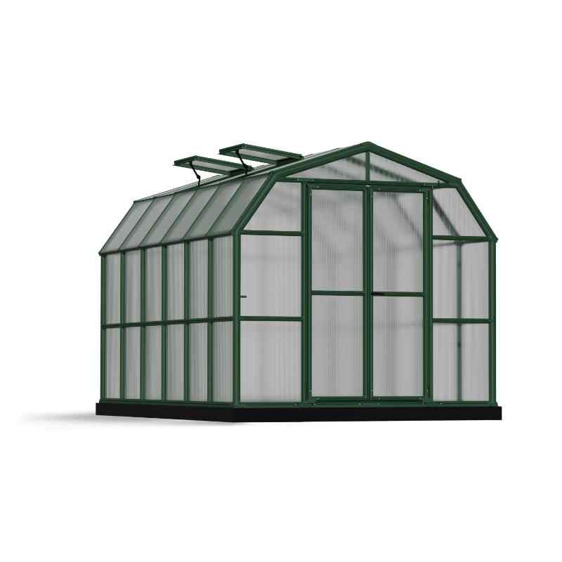 palram canopia Grand Gardener Twin Wall Polycarbonate Greenhouse 8x12 Cutout