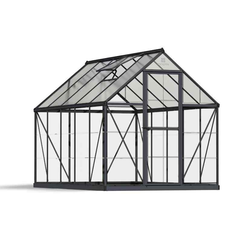 palram canopia Hybrid Garden Greenhouse Gray 6x10 Cutout