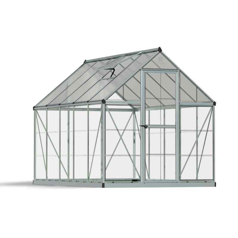 palram canopia Hybrid Garden Greenhouse Silver 6x10 Cutout