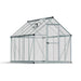 palram canopia Mythos Polycarbonate Greenhouse 6x10 Silver Cutout
