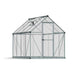 palram canopia Mythos Polycarbonate Greenhouse 6x8 Silver Cutout