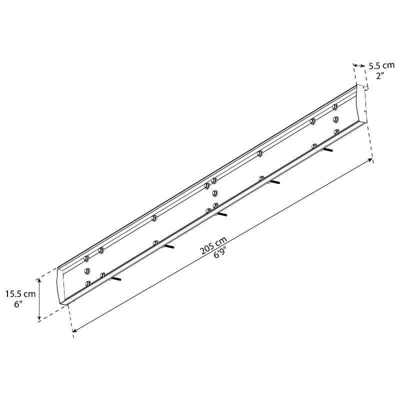 palram canopia Nancy 7x3 Awning Sidewall Kit Dimensions