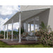 palram canopia Olympia Aluminum Patio Cover White Side View