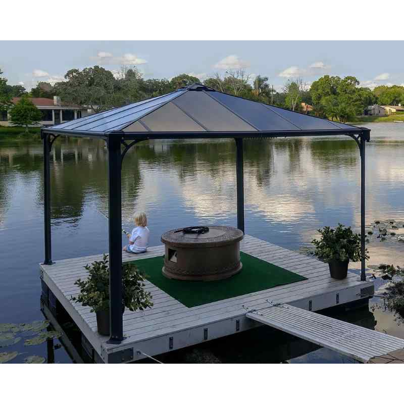 palram canopia Palermo Garden Gazebo Water View