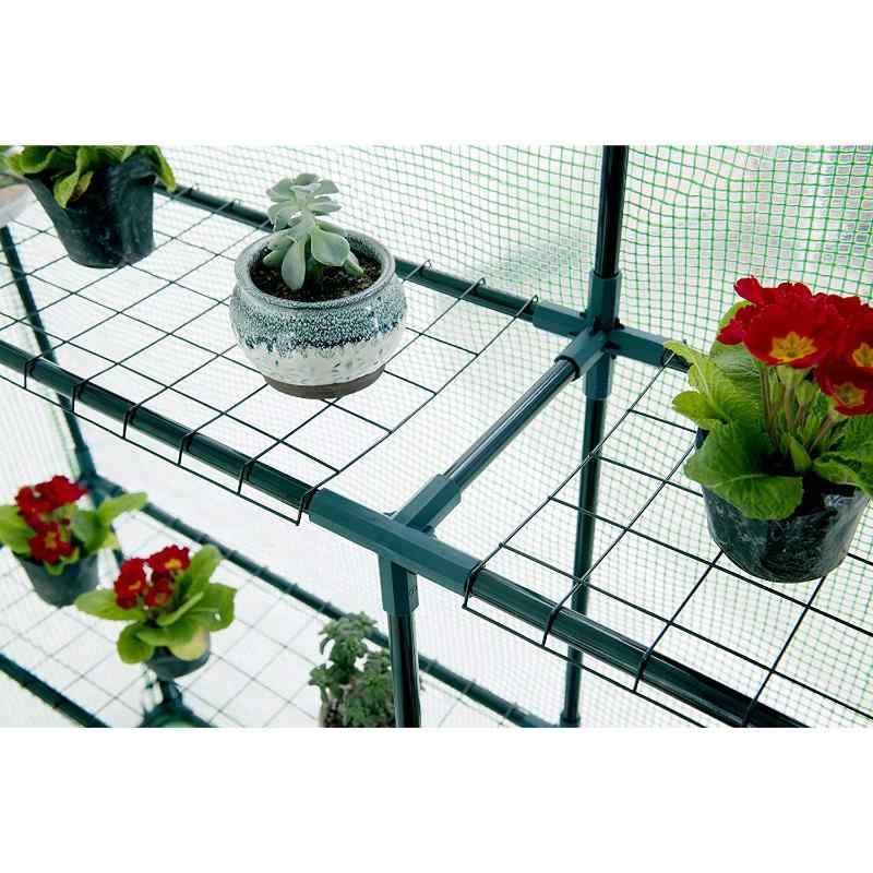 Riverstone Industries Genesis Walk In Portable Greenhouse Shelf Display