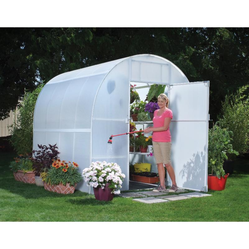 Solexx Gardeners Oasis Vented Greenhouse Front View