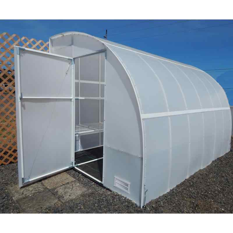 Solexx Harvester Leanto Greenhouse Display View