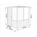 absco 5x5 chicken coop dimensions