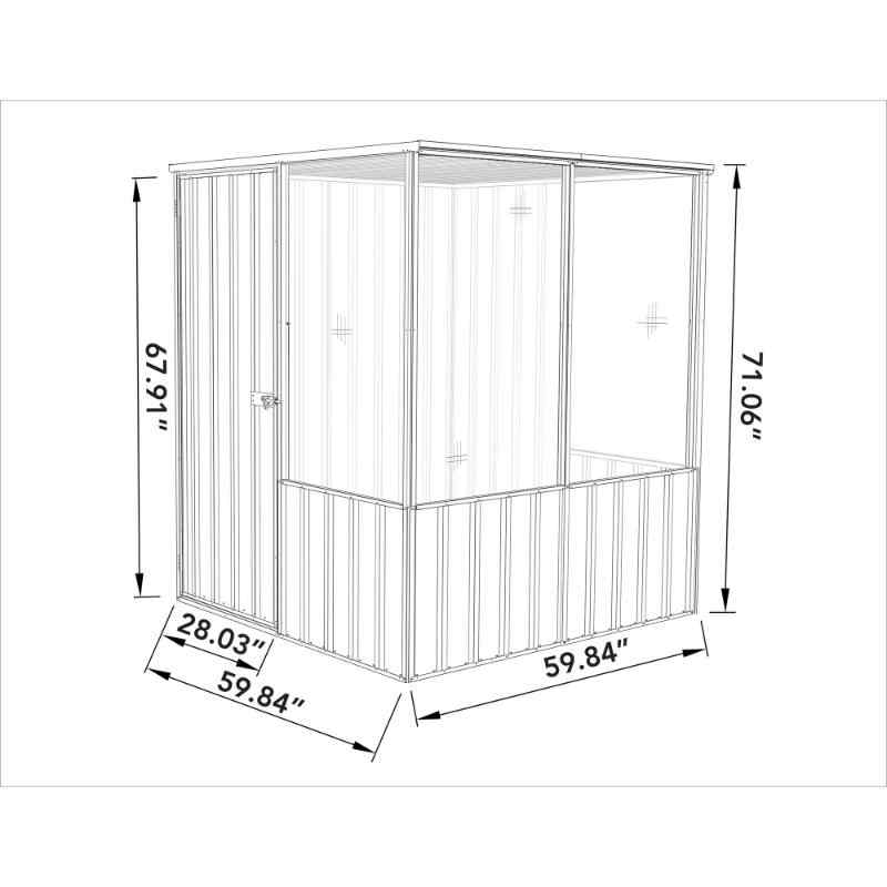 absco 5x5 chicken coop dimensions