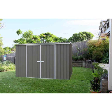absco premiere metal storage shed main view