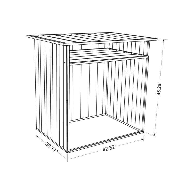 absco woodstore shed dimensions