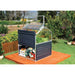 palram canopia plant inn 4x4 raised garden bed storage compartment