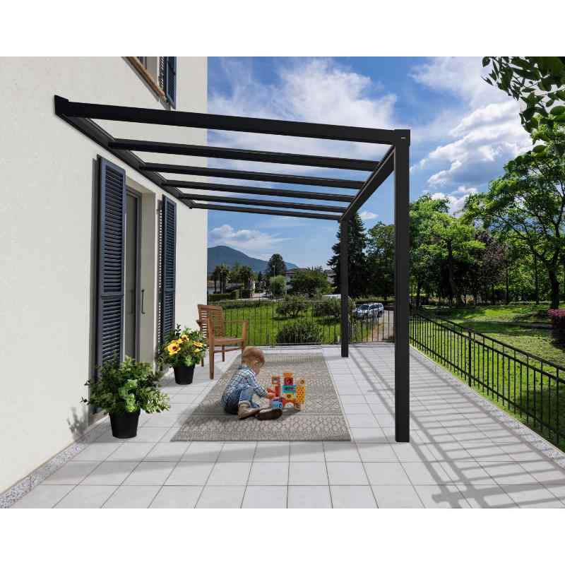 palram canopia stockholm patio cover side view