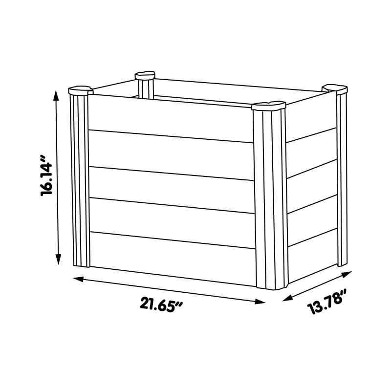 organic garden co hakea kids metal raised garden bed dimensions