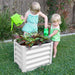 organic garden co hakea kids metal raised garden bed surfmist lifestyle