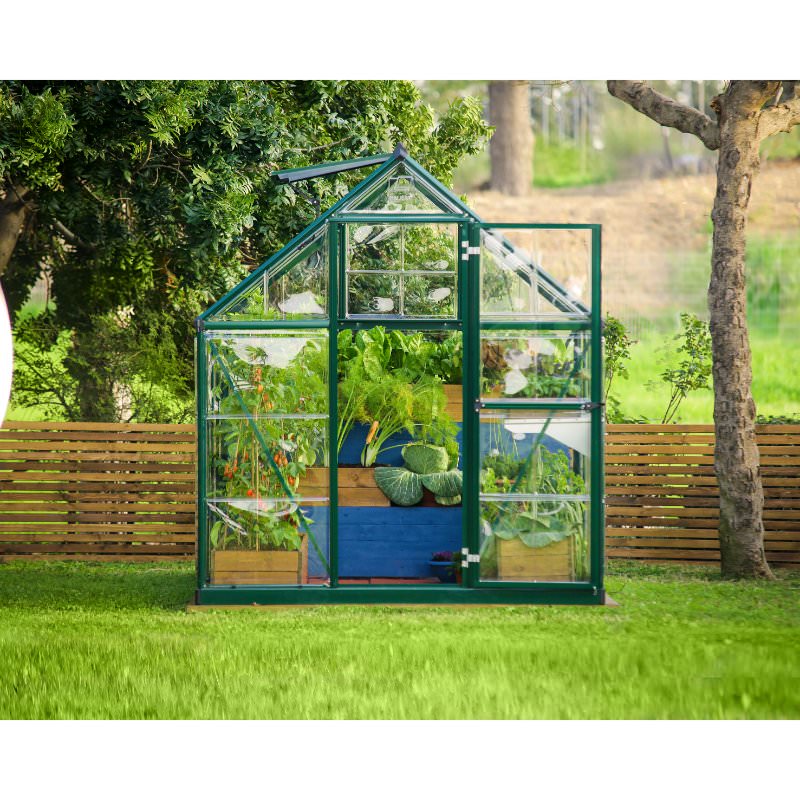 palram-canopia-hybrid-6x10-greenhouse-front-facing-view