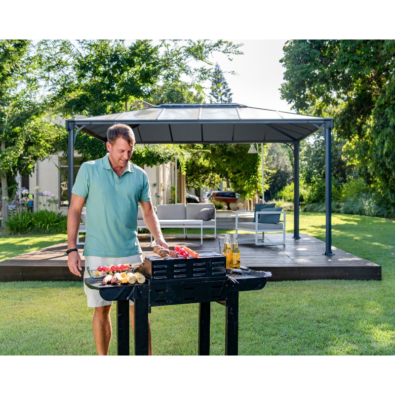 palram-martinique-gazebo-man-grilling-in-front