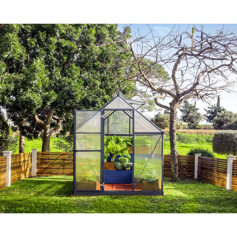 palram-mythos-greenhouse-front-facing-view-zoomed-out