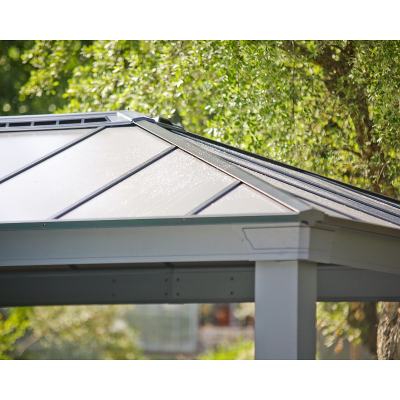 palram dallas gazebo view of the roof vent