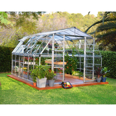 palram americana greenhouse with doors open