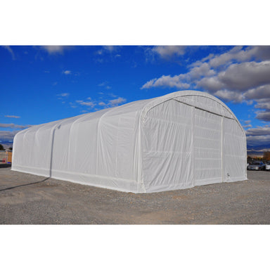 rhino shelter construction tent front right view