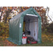 rhino shelter storage shed 5x10 front right view