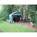 rhino shelter storage shed zoomed out front view